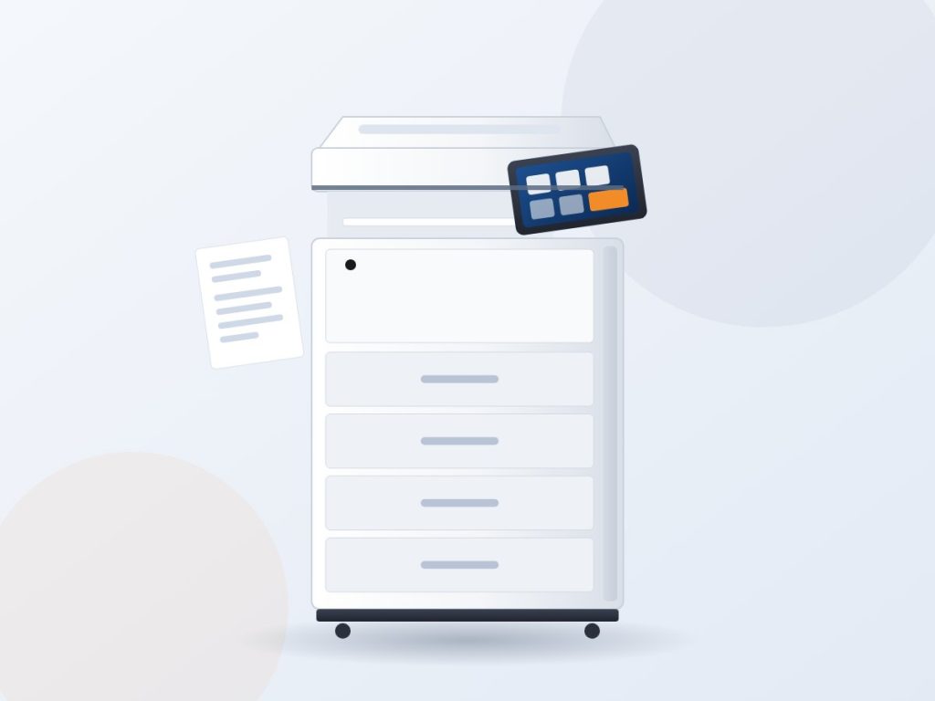 Black and white multifunction copier